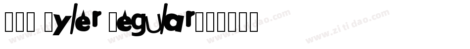 LHF Tyler Regular字体转换